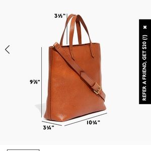 Madewell zip top transport